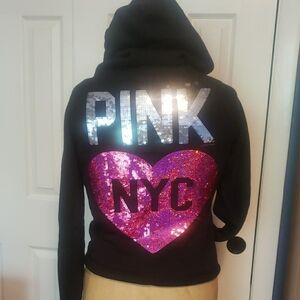 Victoria's Secret Pink Black Hoodie